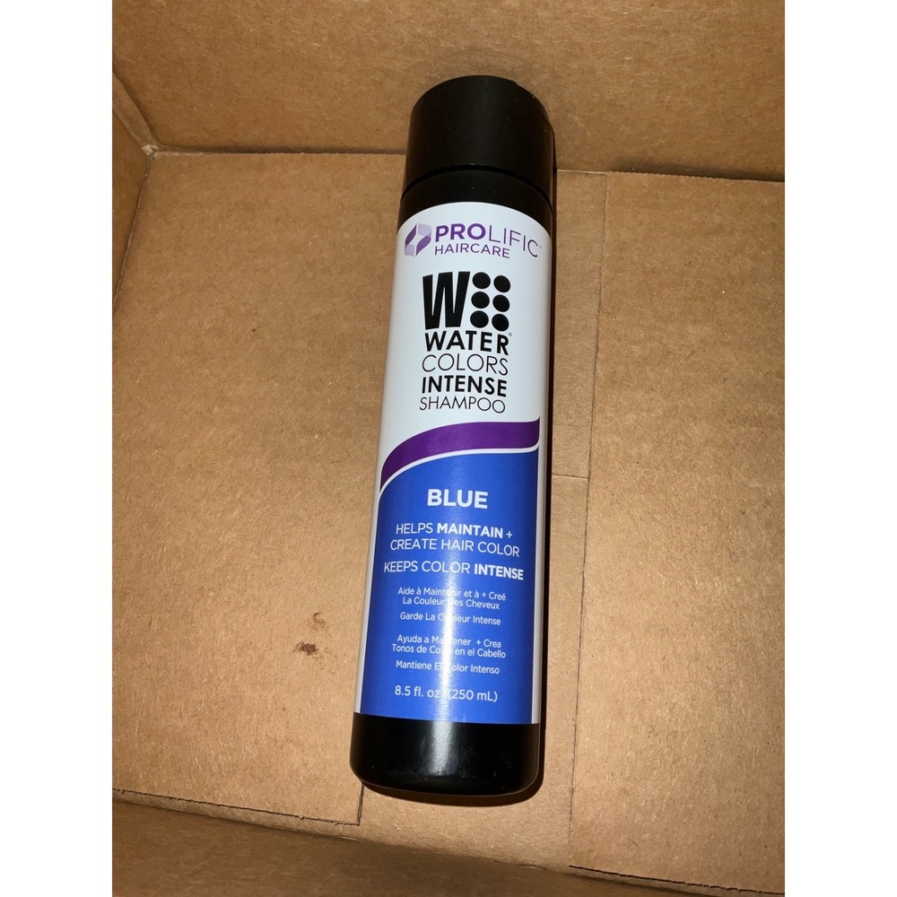 Prolific Haircare Watercolors Intense Shampoo Blue Color Depositing hair care